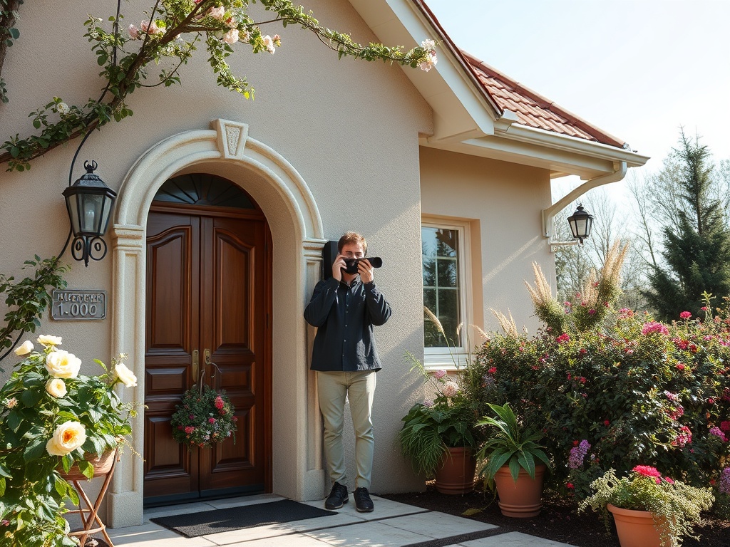 Видеонаблюдение для дома из клееного бруса